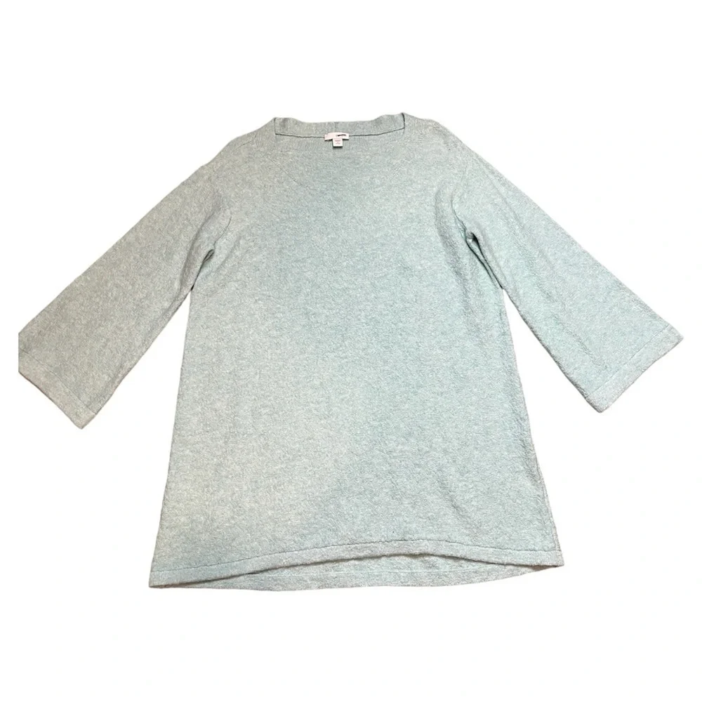 J.Jill Womens Light Blue Wide Sleeve Sweater Size Small